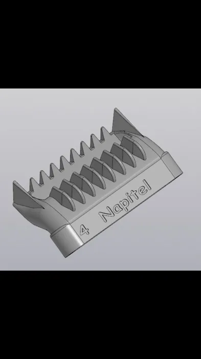 Curly-hair nozzle render